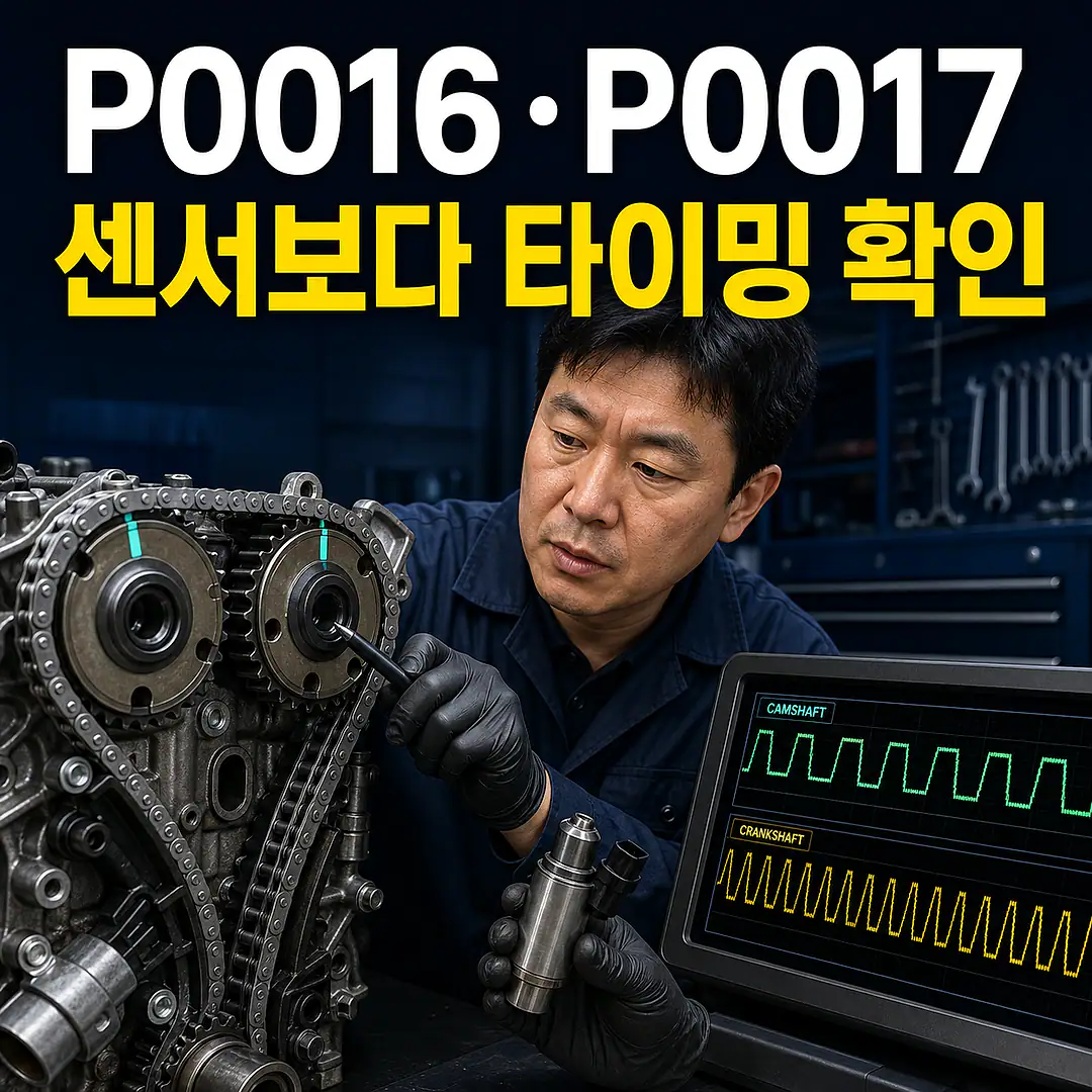 P0016·P0017 상관 오류, 촉매보다 타이밍 먼저 정사각형 썸네일