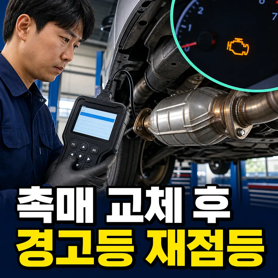 촉매 교체 후 경고등, 다시 켜지는 6가지 이유 정사각형 썸네일