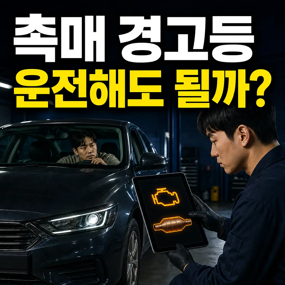 촉매 경고등 켜진 채 운전해도 될까? 멈춰야 할 신호 1대1 대표 썸네일