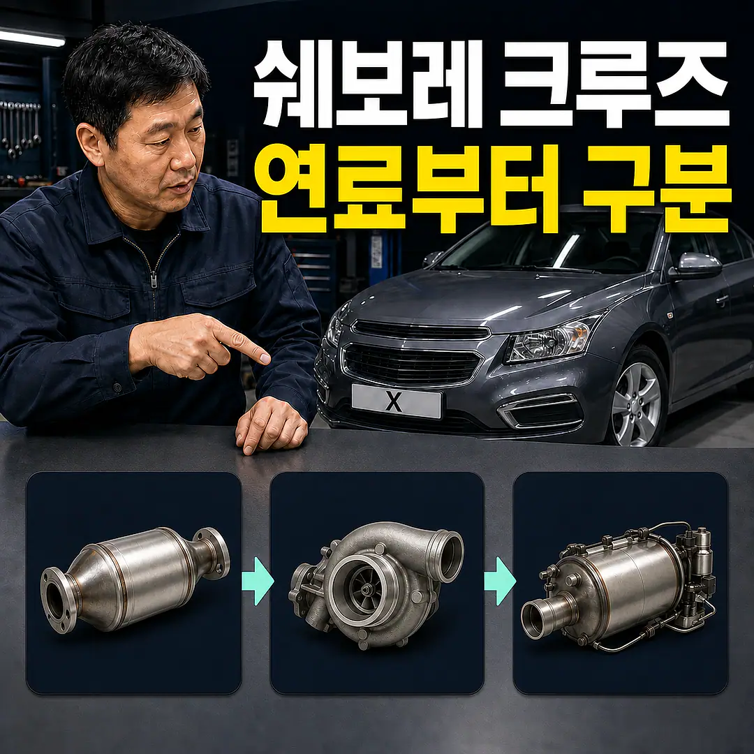 쉐보레 크루즈 촉매 교체 비용, 연료부터 구분 정사각형 썸네일