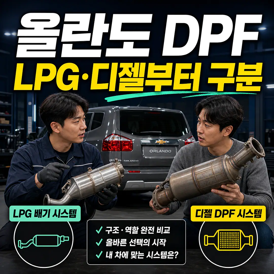 올란도 촉매 교체 비용, LPG와 디젤 먼저 확인 정사각형 썸네일