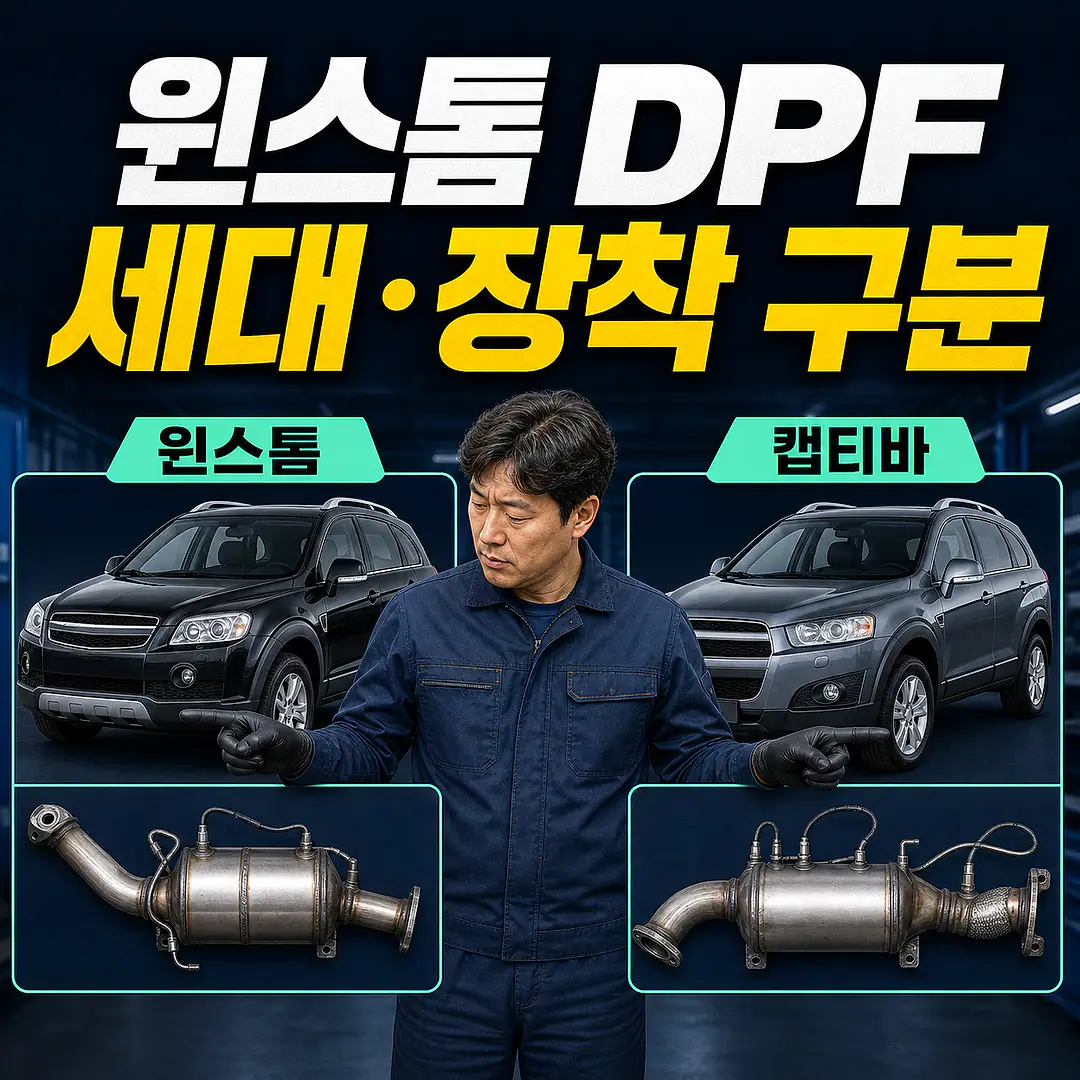 윈스톰 DPF 교체 비용, 뉴클래스·캡티바와 구분 정사각형 썸네일