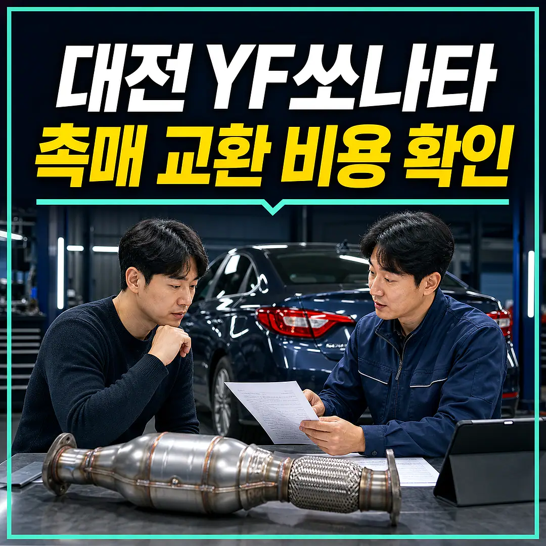 대전 YF쏘나타 촉매 교환 비용, 가솔린·LPI 구분 정사각형 썸네일