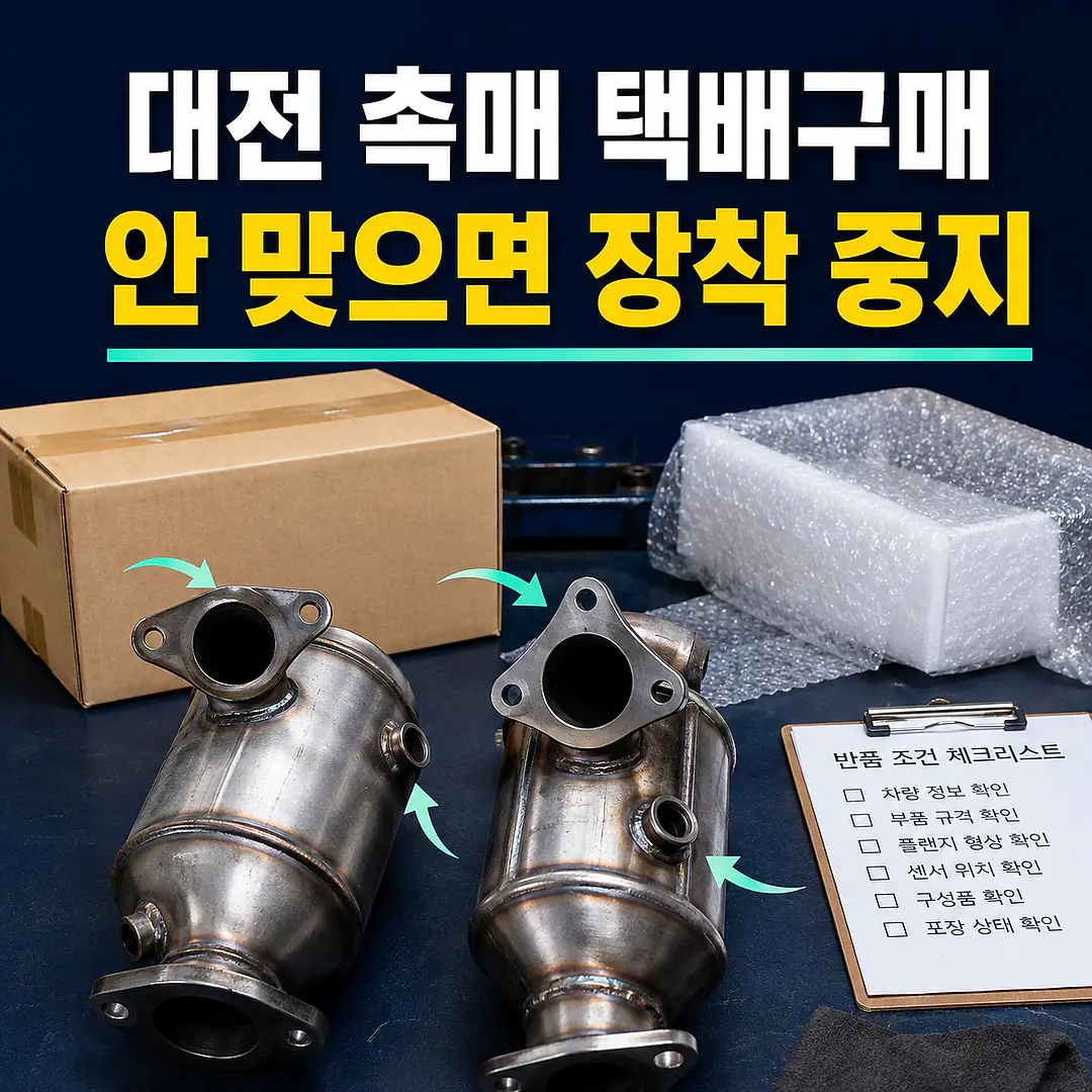 대전 자동차 촉매 택배구매, 전 지역 종합검사 전에 규격부터 맞춰야 할까? 정사각형 썸네일