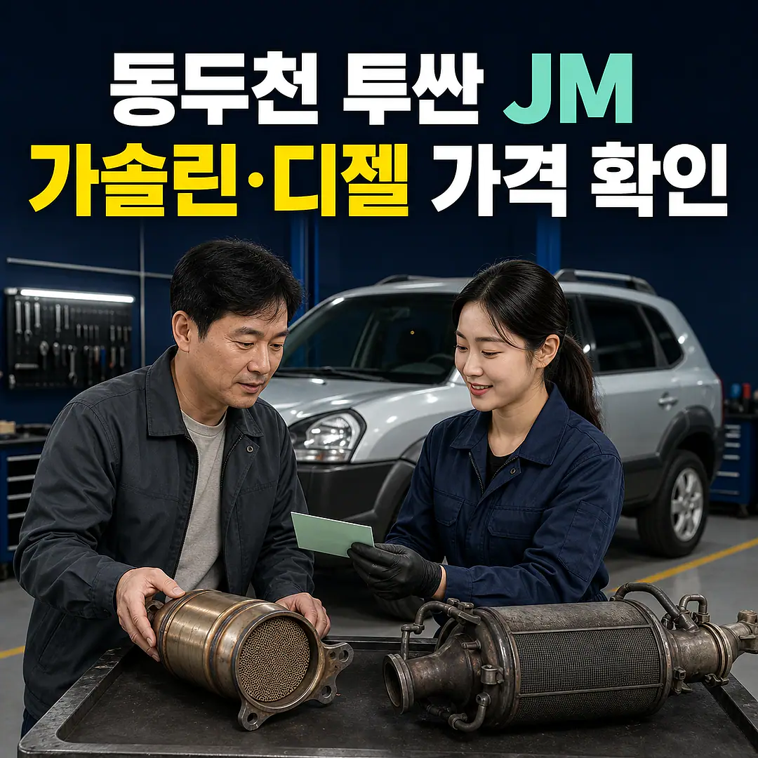 동두천 투싼 JM 촉매 가격, 가솔린·디젤 구분 정사각형 썸네일