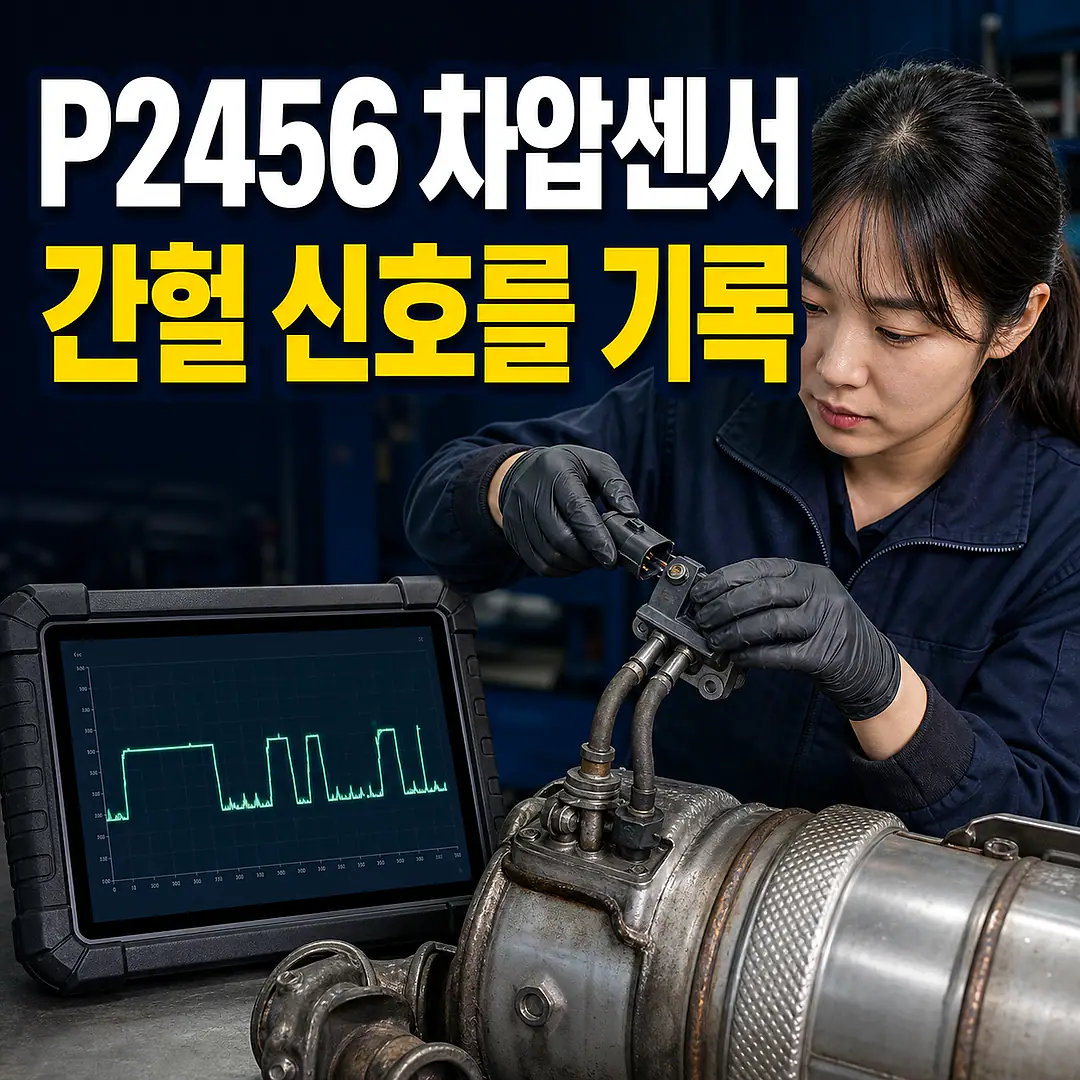 P2456 DPF 차압센서, 간헐 신호 원인 찾기 정사각형 썸네일