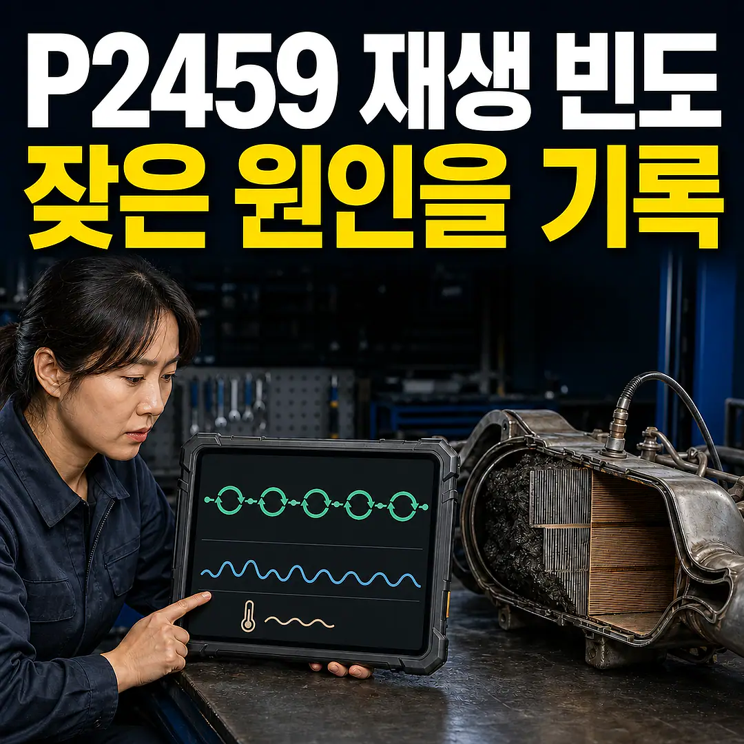 P2459 DPF 재생 빈도, 잦은 재생 원인 기록법 정사각형 썸네일