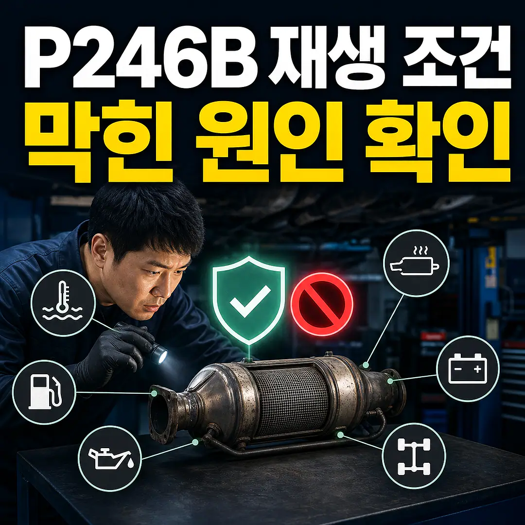 P246B DPF 재생 조건, 막힌 원인부터 확인 정사각형 썸네일