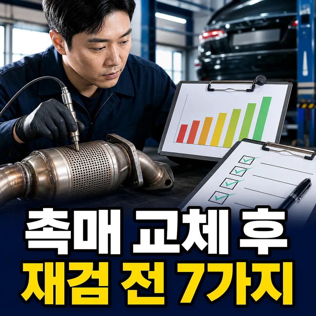 촉매 교체 후 배출가스 재검, 예약 전 확인할 7가지 정사각형 썸네일