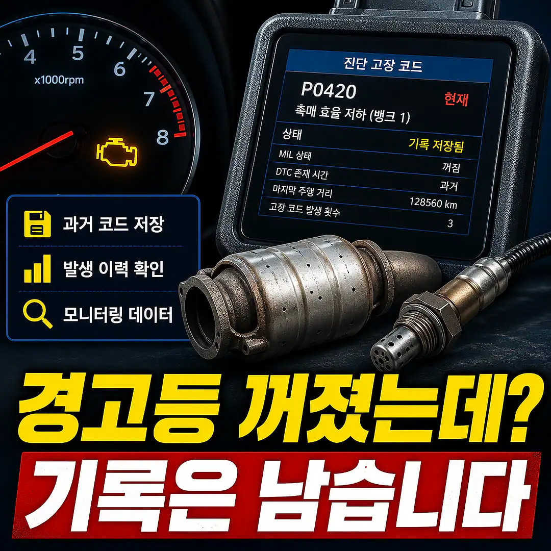 간헐적 엔진경고등과 촉매, 촉매 교체 전 꼭 확인할 진단 순서 정사각형 썸네일