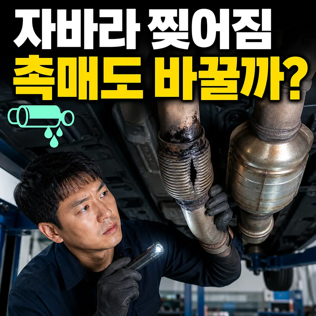 배기 자바라·플렉시블 파이프 누설과 P0420, 먼저 볼 곳 정사각형 썸네일