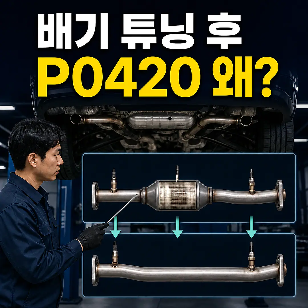 배기 튜닝 후 P0420, 원래 구성과 비교할 항목 정사각형 썸네일