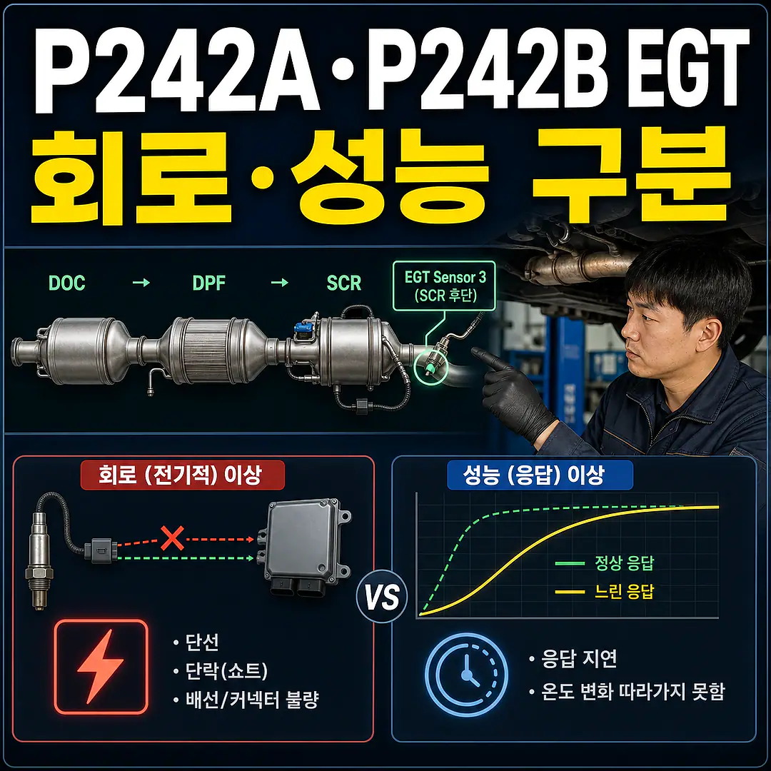 P242A·P242B 배기온도센서 3, 회로·성능 구분 정사각형 썸네일