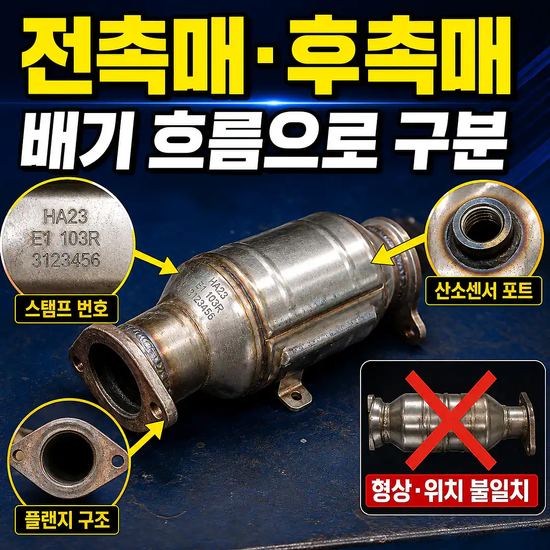 전촉매 후촉매 구분, 잘못 주문하지 않는 확인법 정사각형 썸네일