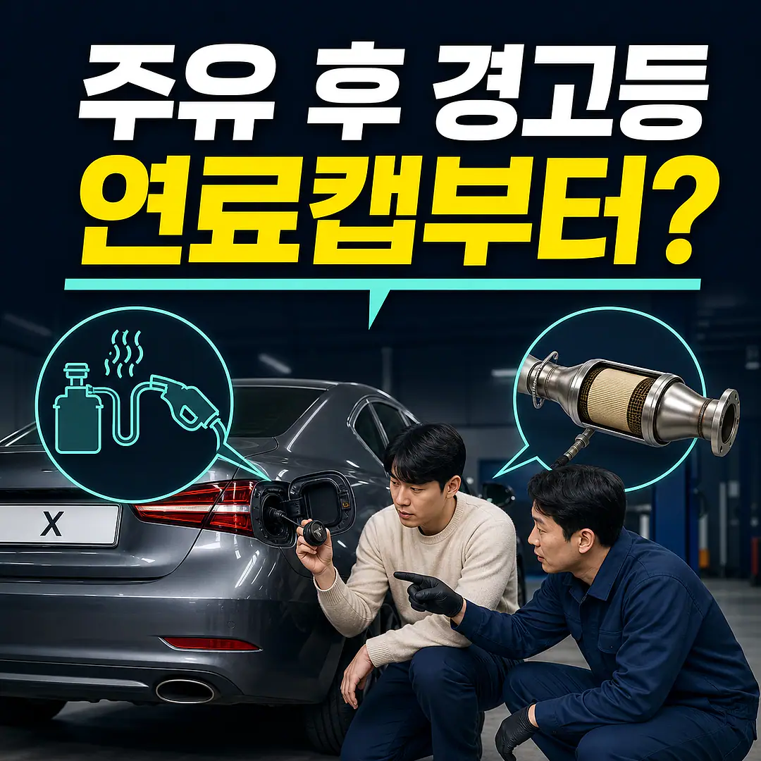 주유 후 엔진경고등, 연료캡과 촉매를 구분하는 법 정사각형 썸네일