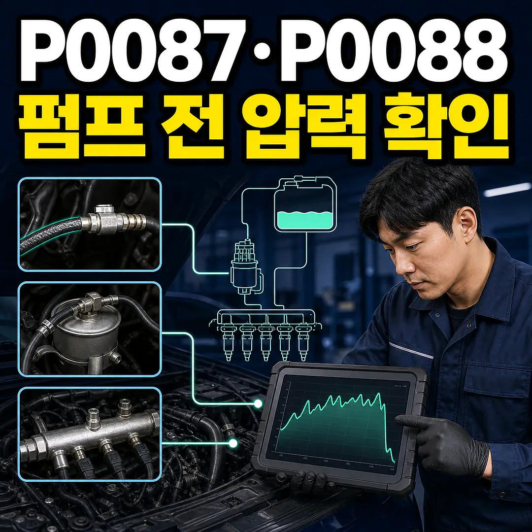 P0087·P0088 연료압력과 촉매, 저압·고압 원인 구분 정사각형 썸네일