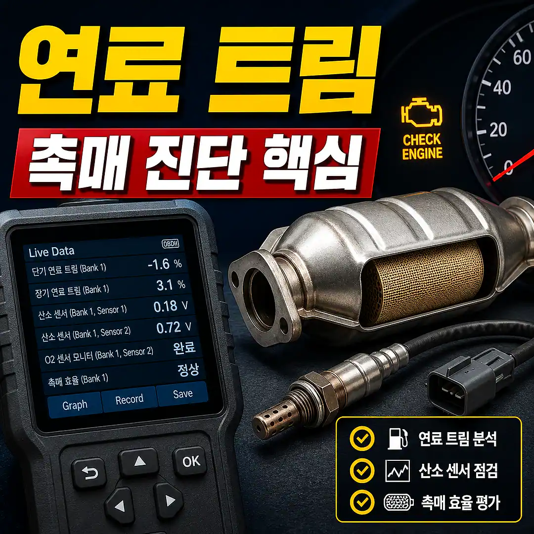 연료 트림과 촉매 진단, 촉매 교체 전 꼭 확인할 진단 순서 정사각형 썸네일