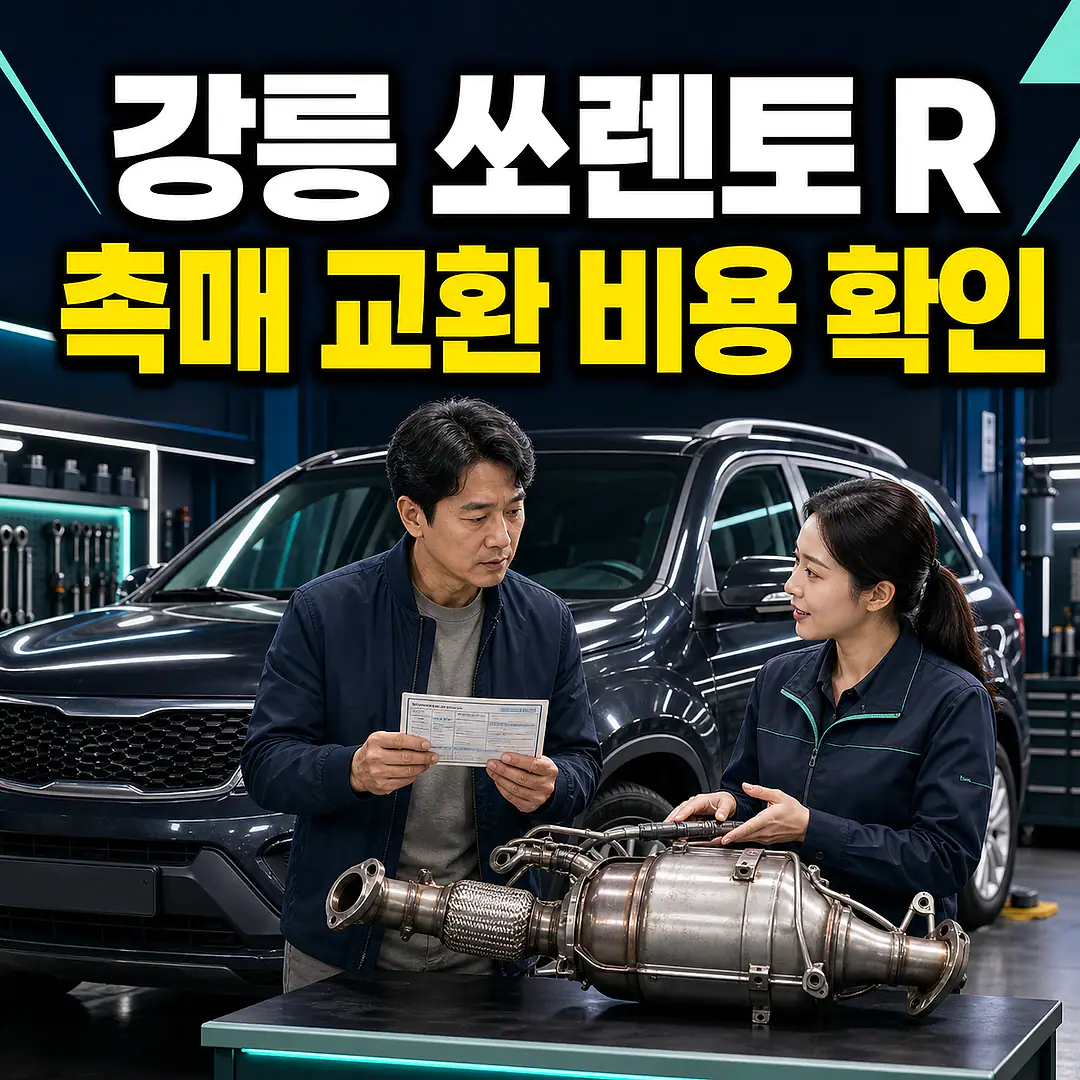 강릉 쏘렌토 R 촉매 교환 비용, 2.0·2.2 디젤 확인 정사각형 썸네일