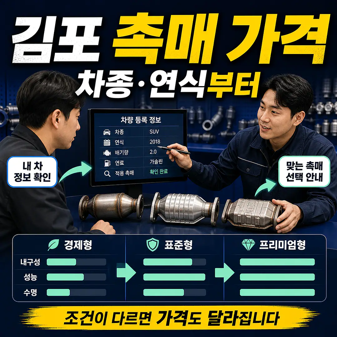 김포 촉매 가격, 차종·연식에 따라 달라지는 이유 정사각형 썸네일