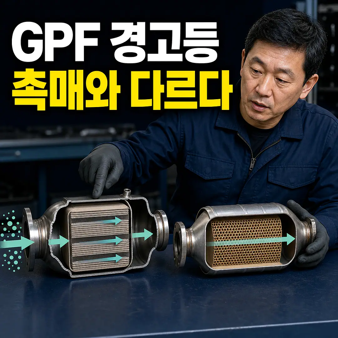 GPF 경고등과 가솔린 촉매, 같은 부품인지 구분하는 법 정사각형 썸네일