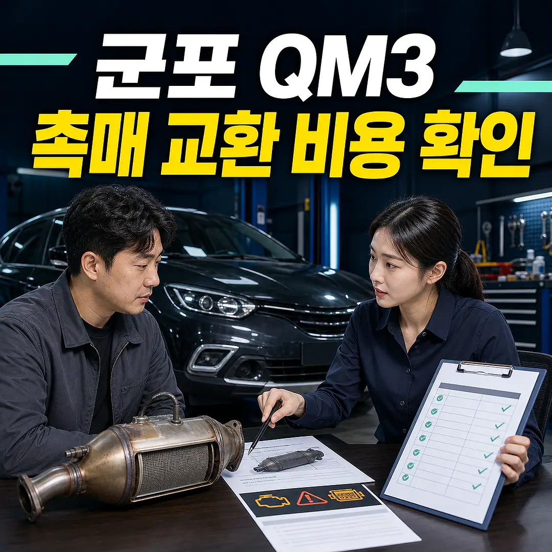 군포 QM3 촉매 교환 비용, DPF 경고부터 확인 정사각형 썸네일