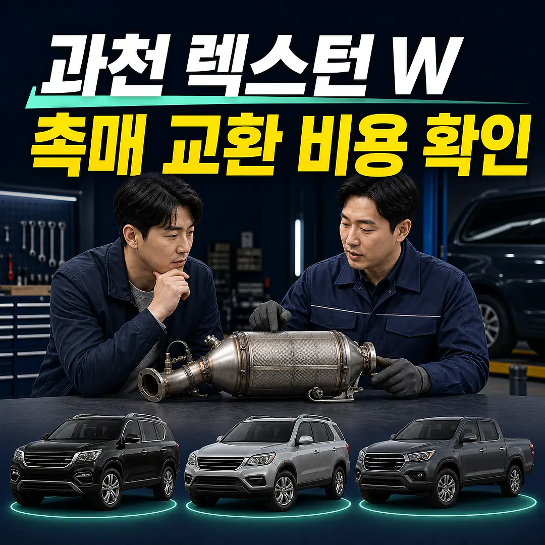 과천 렉스턴 W 촉매 교환 비용, 스포츠·G4와 구분 정사각형 썸네일