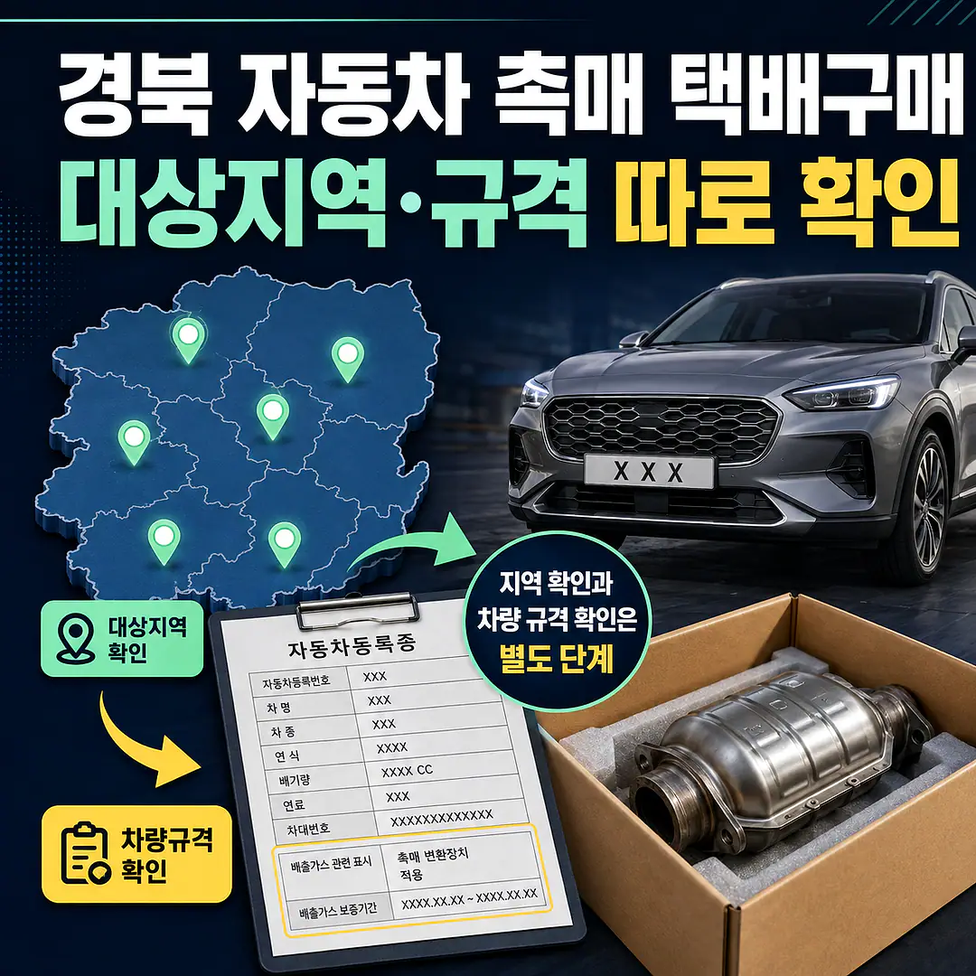 경북 촉매 제품 배송 준비 이미지