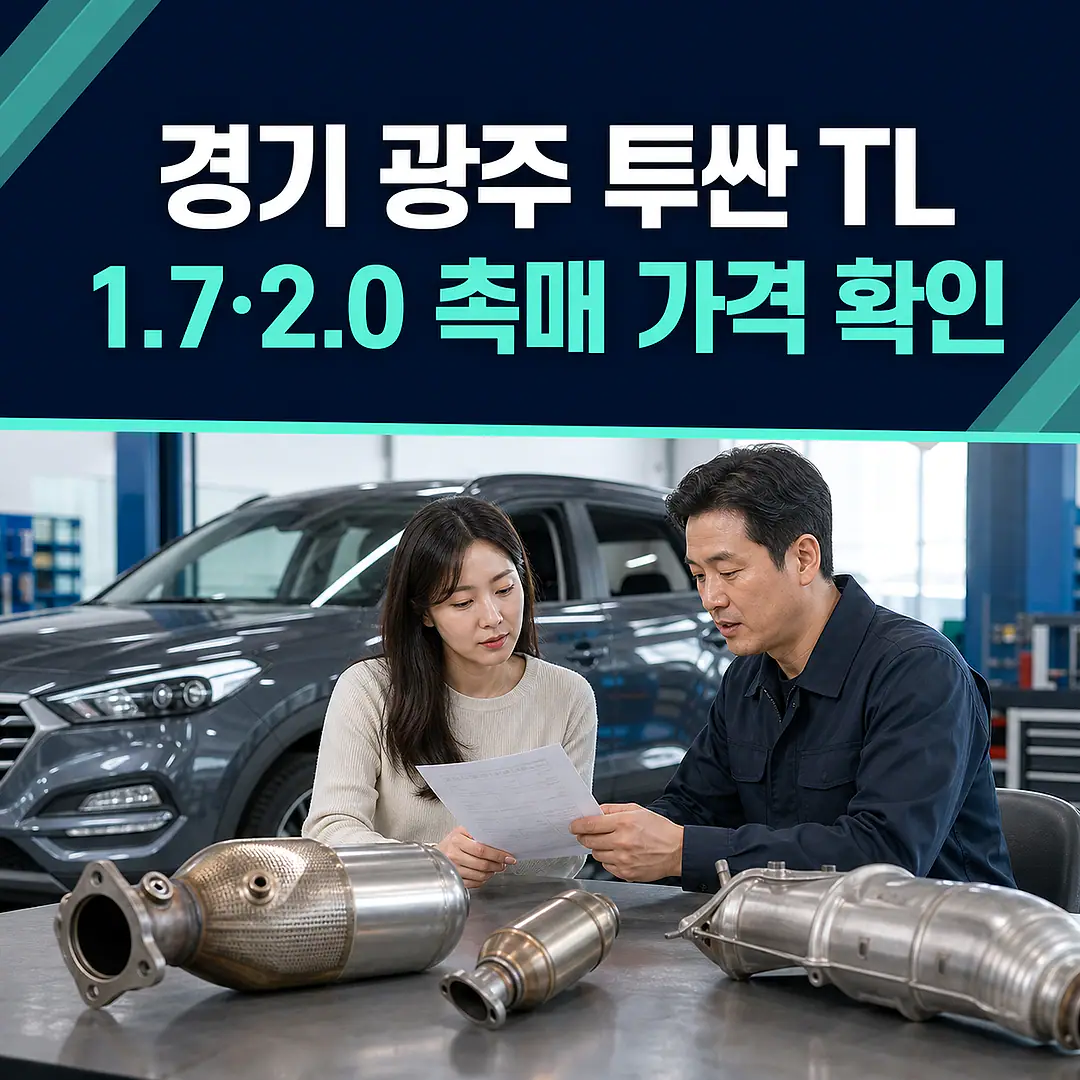 경기 광주 투싼 TL 촉매 가격, 1.7·2.0 디젤 구분 정사각형 썸네일