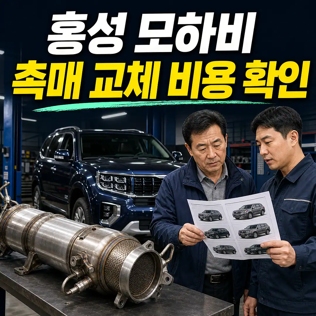 홍성 모하비 촉매 교체 비용, 연식 확인 정사각형 썸네일