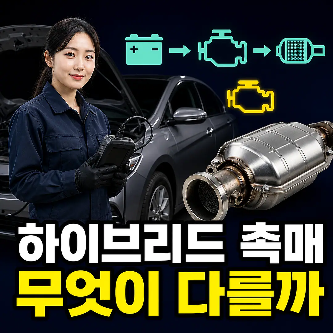 하이브리드 촉매 경고등, 일반차와 다른 확인점 정사각형 썸네일