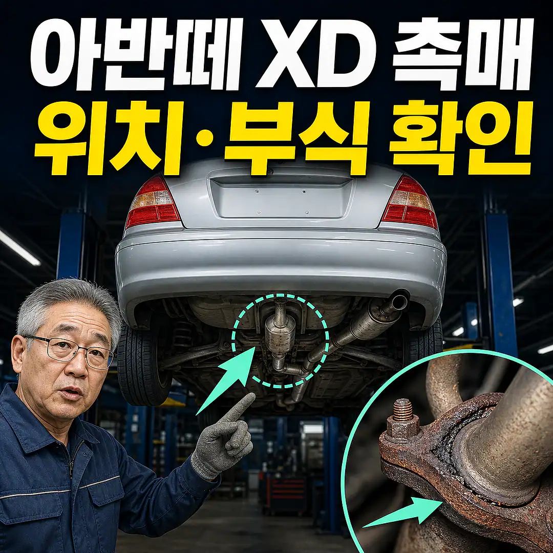 아반떼 XD 촉매 교체 비용, 위치·부식부터 확인 정사각형 썸네일