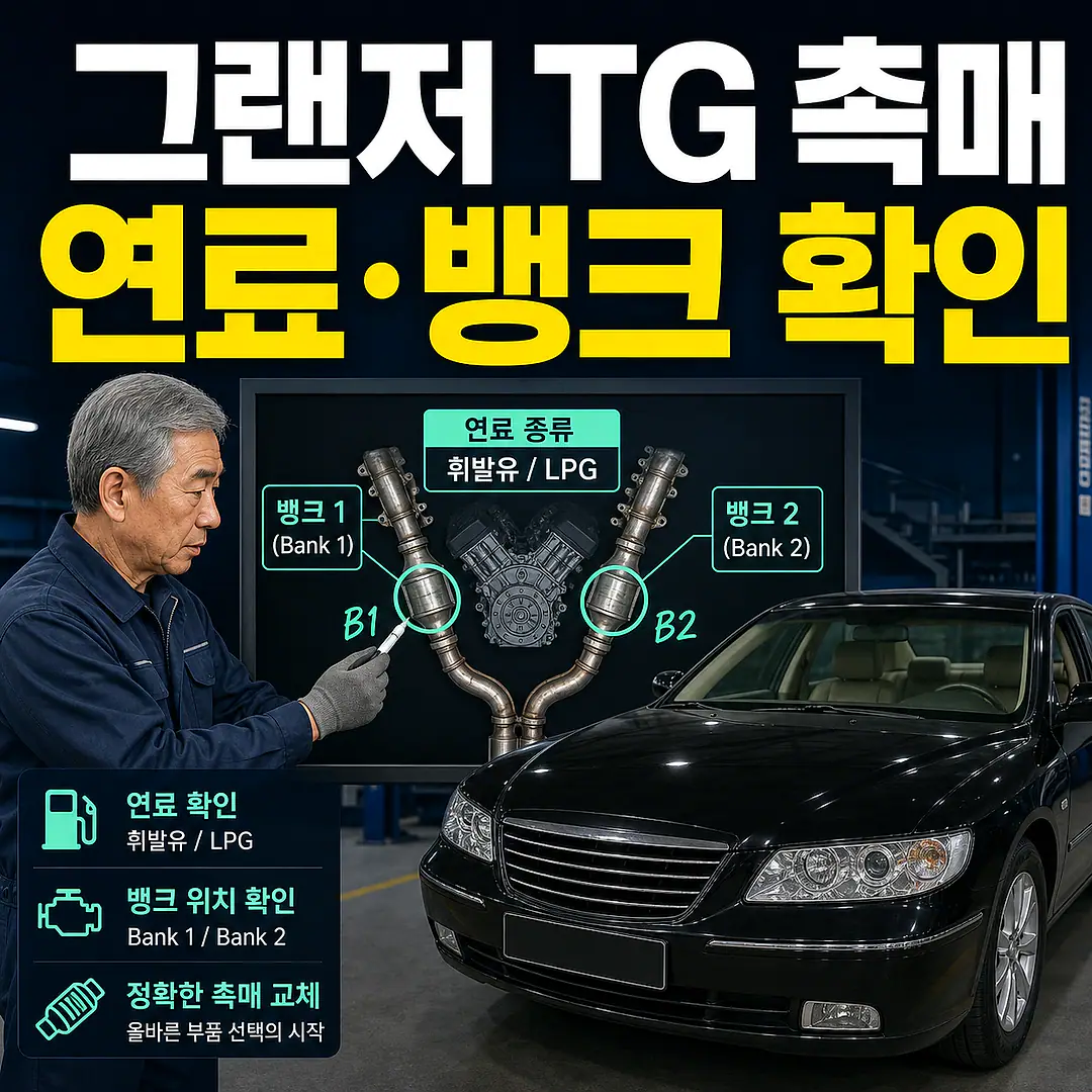 그랜저 TG 촉매 교체 비용, 가솔린·LPi부터 구분 정사각형 썸네일