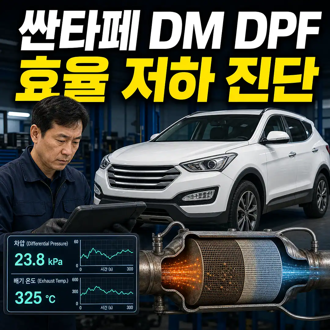 싼타페 DM 촉매 교체 비용, DPF 효율 저하부터 진단 정사각형 썸네일