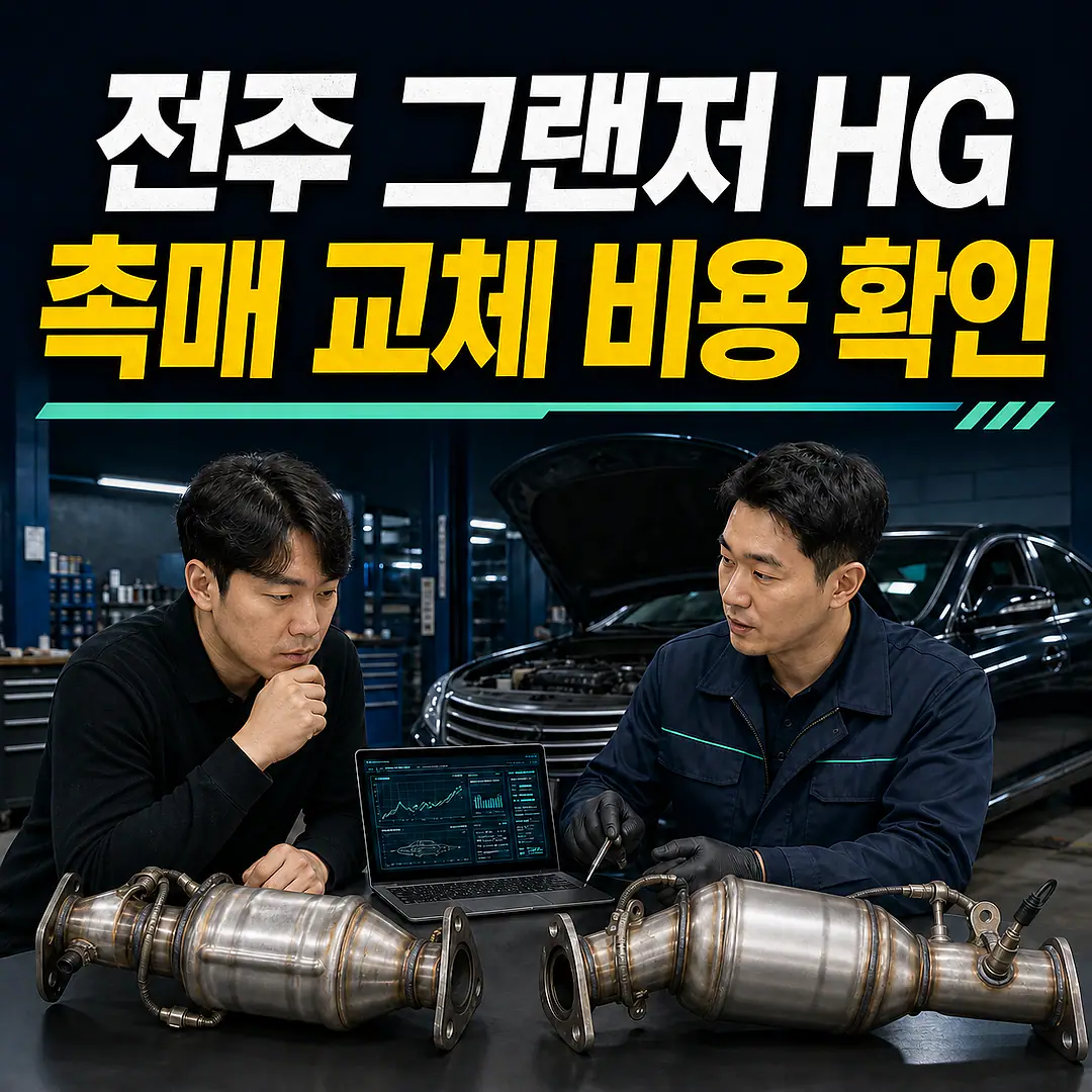 전주 그랜저 HG 촉매 교체 비용, 가솔린·LPI 구분 정사각형 썸네일