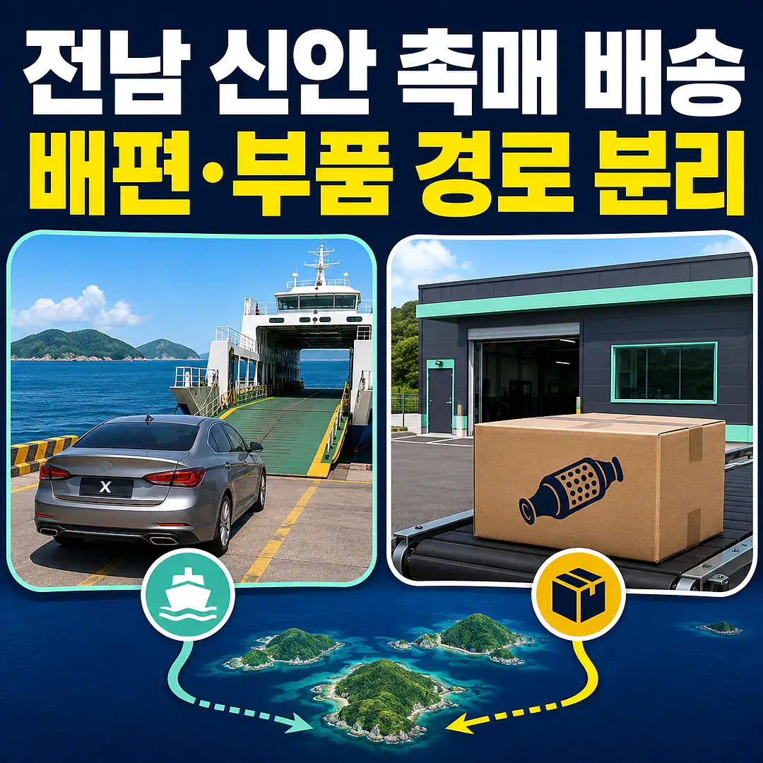 전남 촉매 제품 배송 준비 이미지