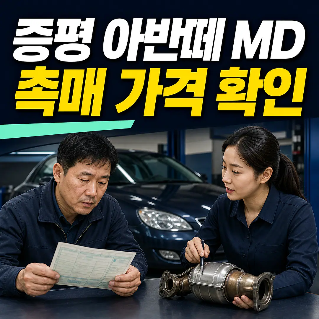 증평 아반떼 MD 촉매 가격, 가솔린·LPI 구분 정사각형 썸네일