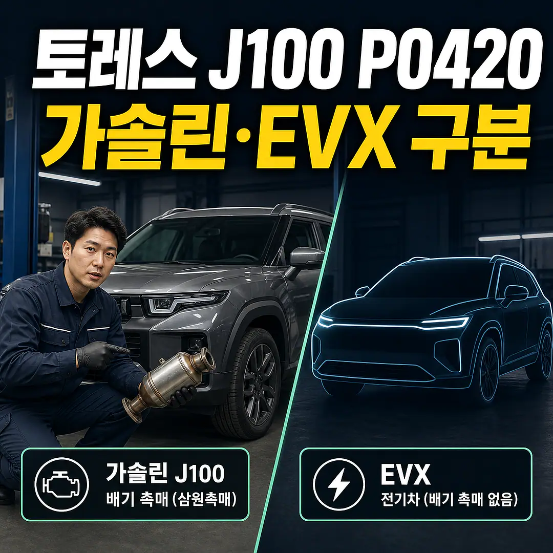토레스 J100 P0420, 가솔린·EVX부터 구분 정사각형 썸네일