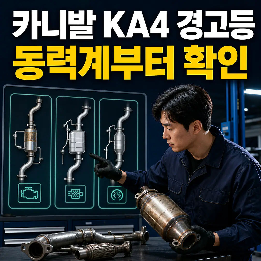 카니발 KA4 촉매 경고등, 가솔린·디젤·하이브리드 구분 정사각형 썸네일