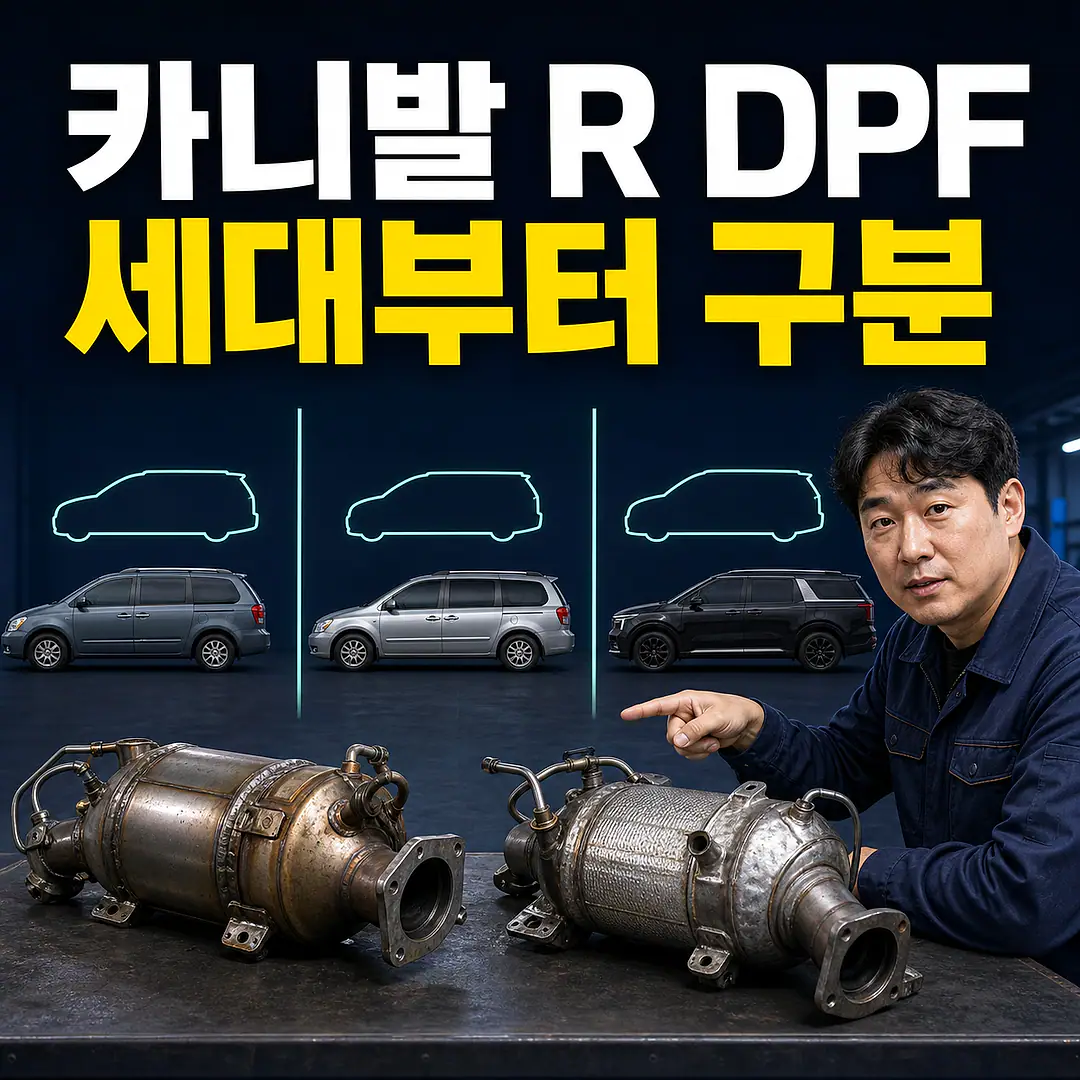 카니발 R DPF 교체 비용, 그랜드·올 뉴 세대 구분 1대1 대표 썸네일