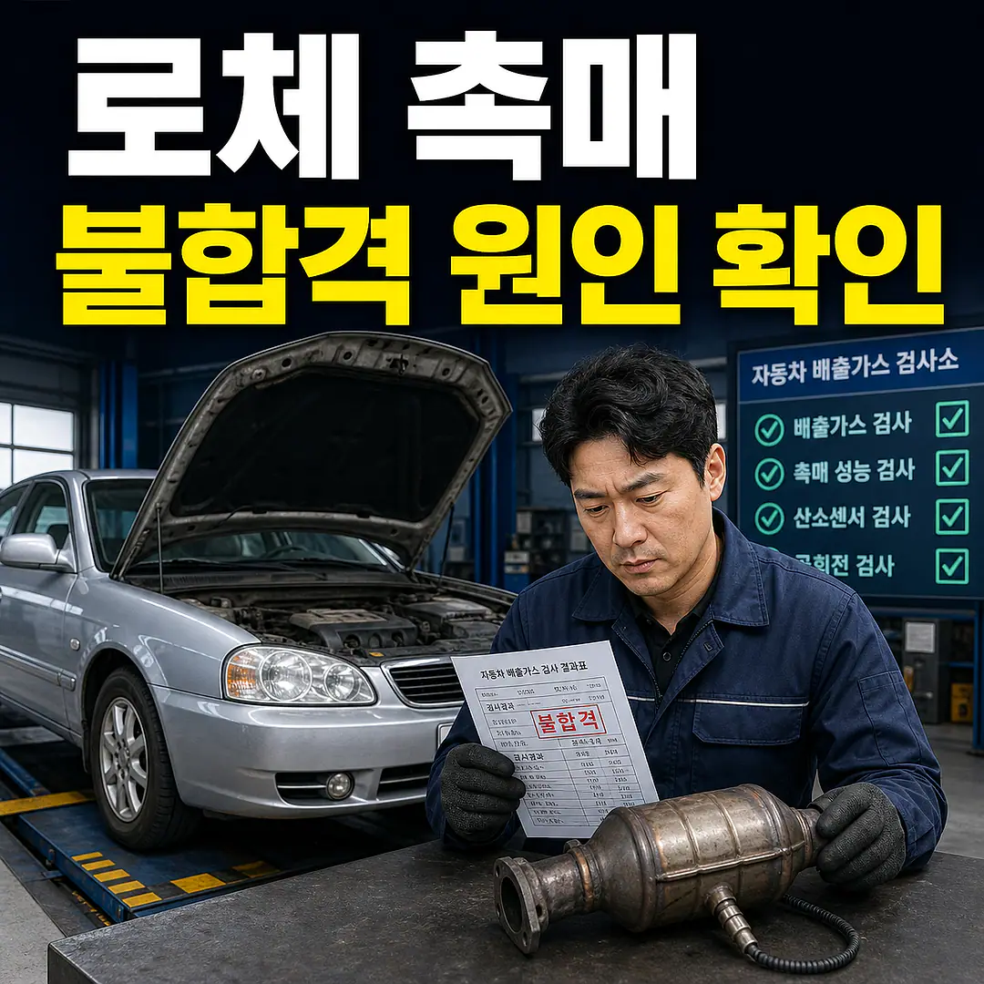 로체 촉매 교체 비용, 검사 불합격 원인부터 확인 정사각형 썸네일
