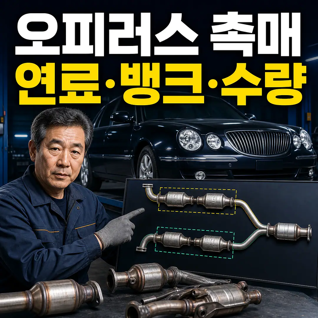 오피러스 촉매 교체 비용, 연료·뱅크·수량 확인 정사각형 썸네일