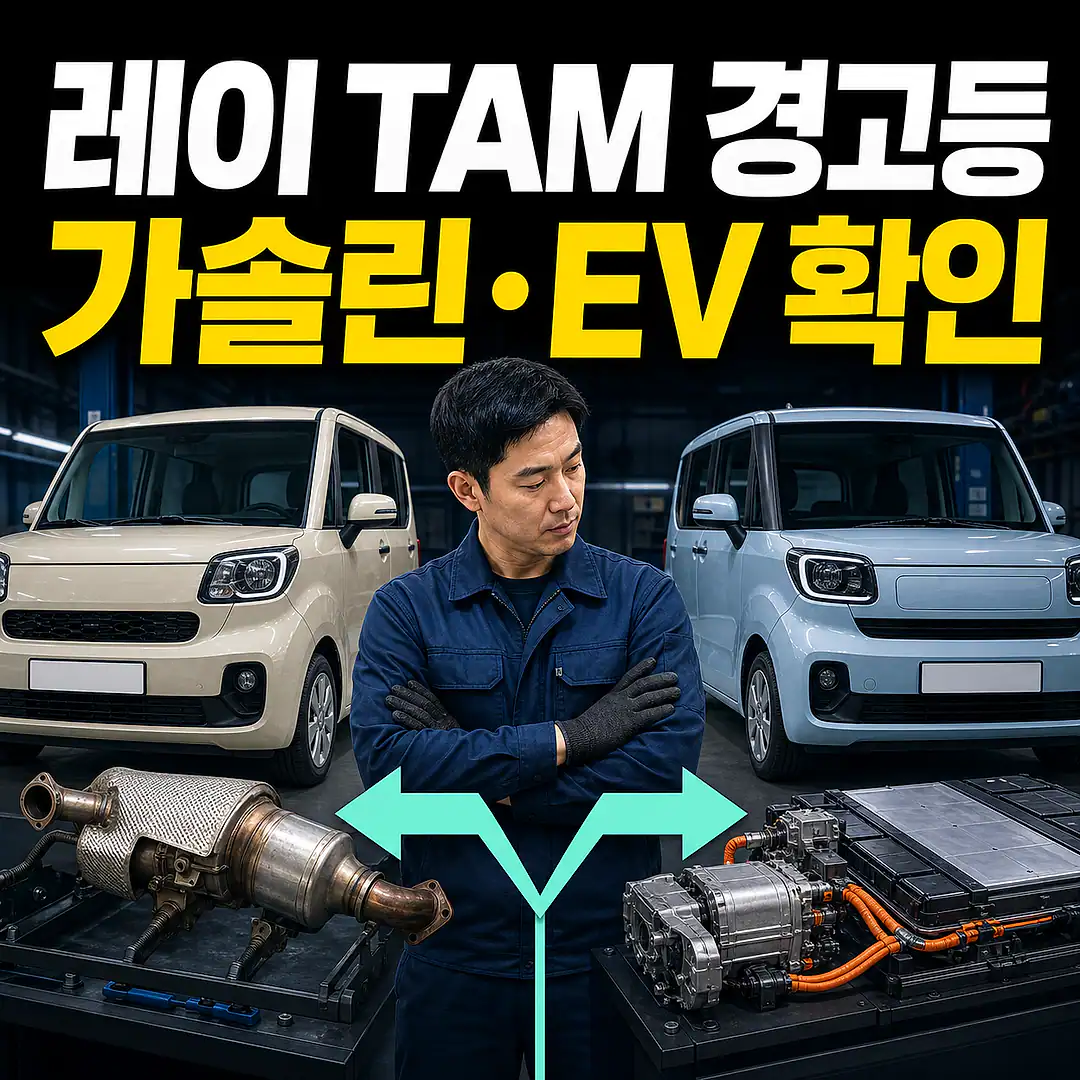 레이 TAM 촉매 경고등, 가솔린·EV부터 확인 정사각형 썸네일