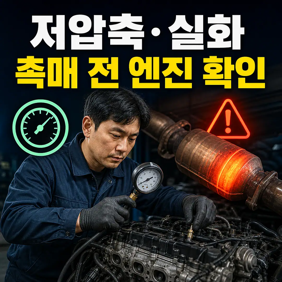 압축압력 저하·실화와 촉매 손상, 엔진부터 확인 정사각형 썸네일