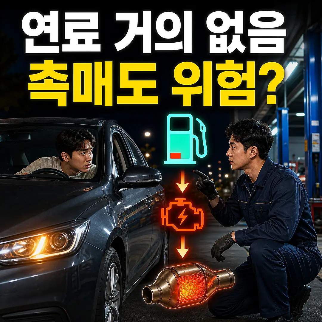 연료 부족 운전과 실화, 촉매 손상 전에 볼 신호 정사각형 썸네일