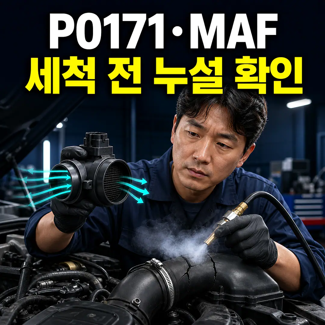 MAF 센서·P0171과 P0420, 세척·교체 전 확인 순서 정사각형 썸네일