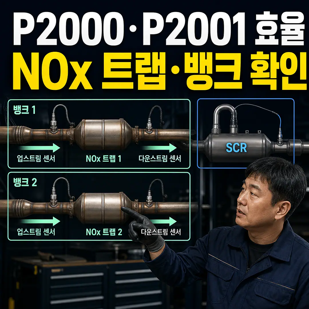 P2000·P2001 NOx 트랩 효율, 뱅크부터 확인 정사각형 썸네일