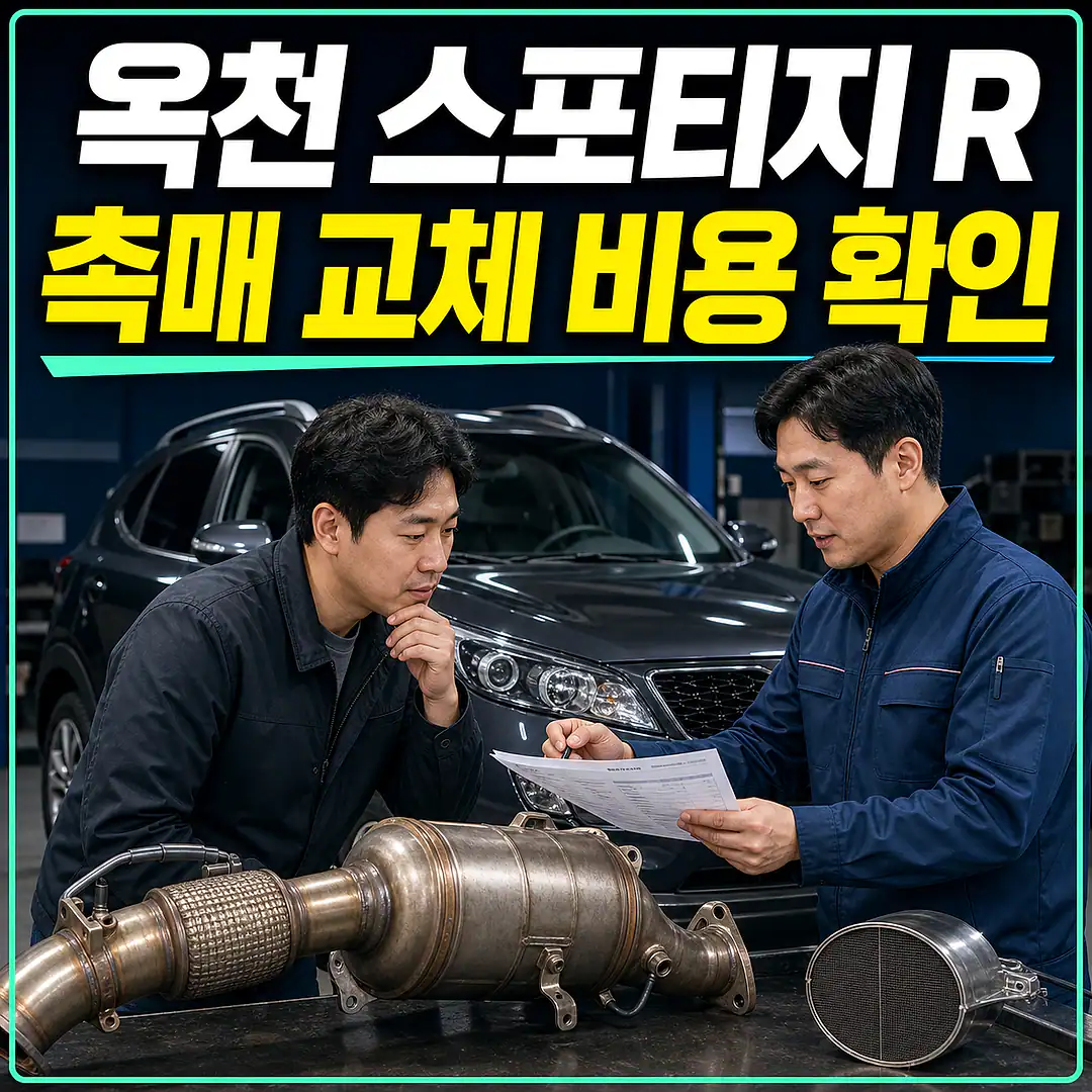 옥천 스포티지 R 촉매 교체 비용, 2.0 디젤 확인 정사각형 썸네일