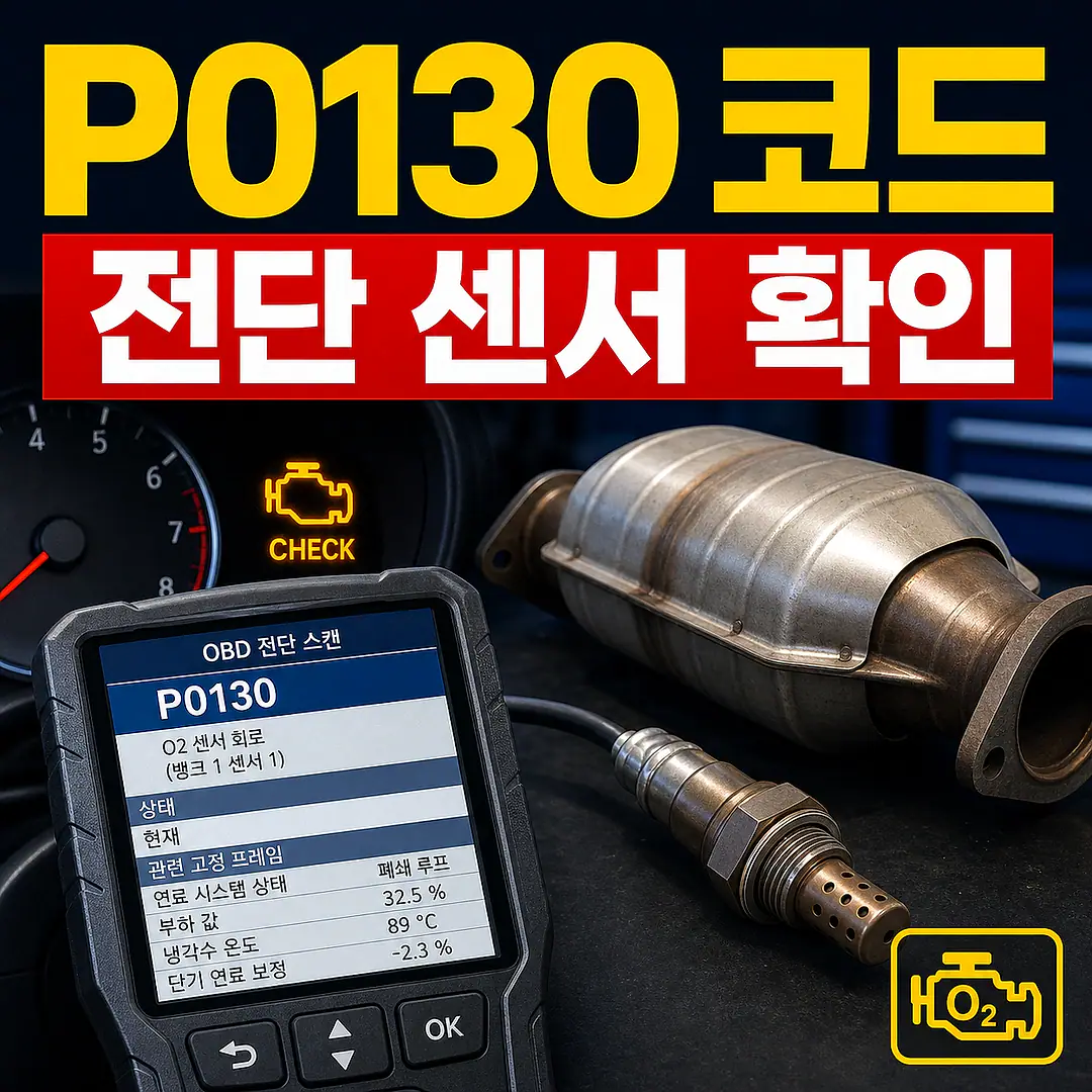 P0130 전단 산소센서와 촉매, 촉매 교체 전 꼭 확인할 진단 순서 정사각형 썸네일