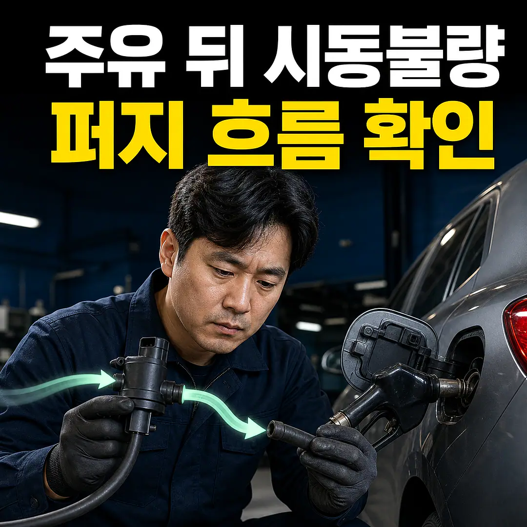 퍼지 밸브 고장과 혼합비·촉매 경고, 주유 뒤 점검 정사각형 썸네일