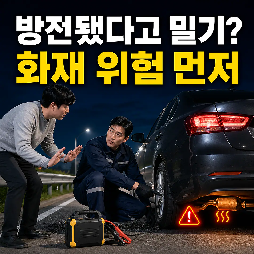 방전 차량 밀어서 시동? 촉매 과부하·화재 위험부터 정사각형 썸네일